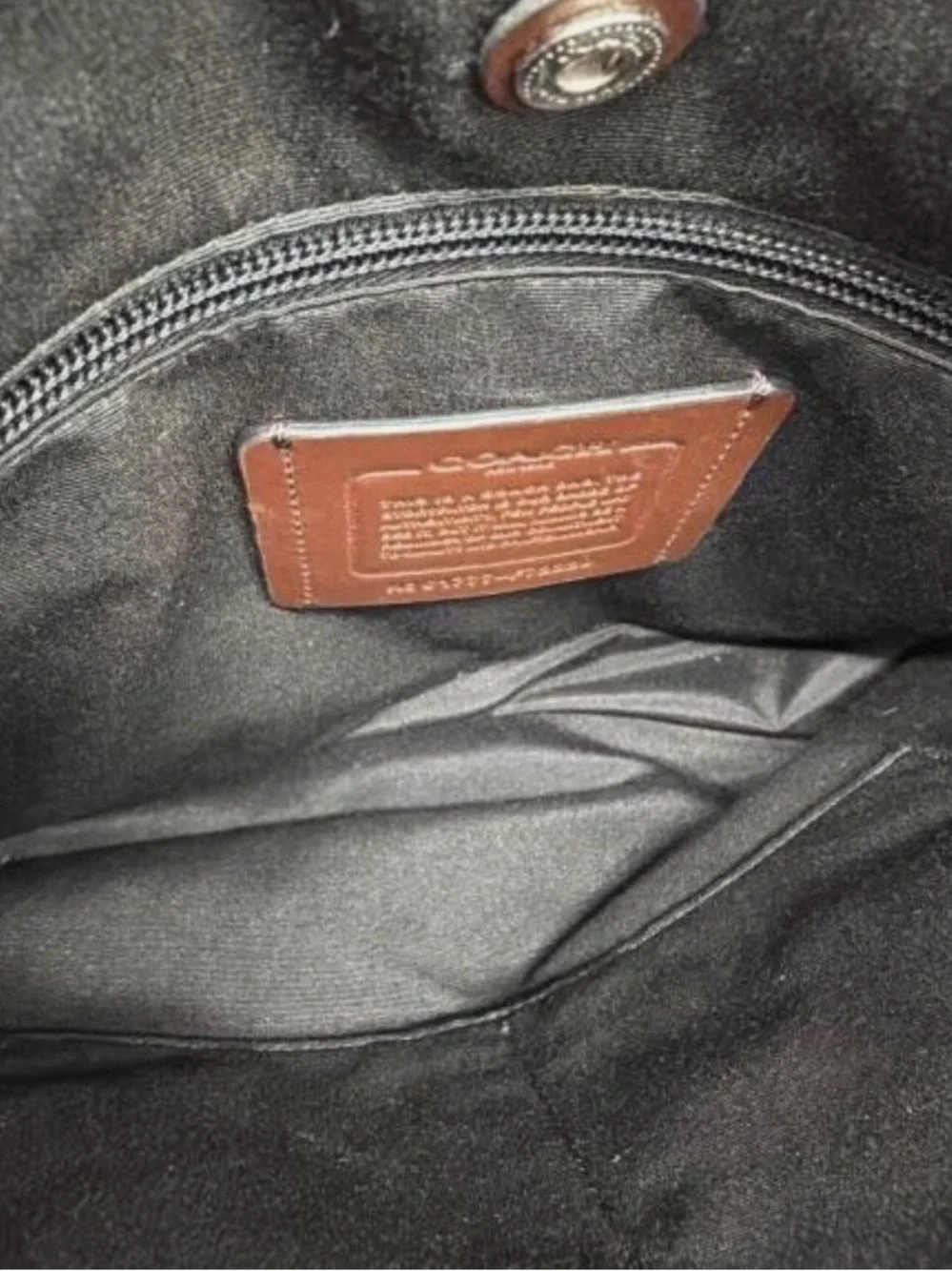 COACH BROWN LEATHER MESSENGER WITH BLACK STRAP F72229